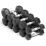 Rubber Coated Hex Dumbbells