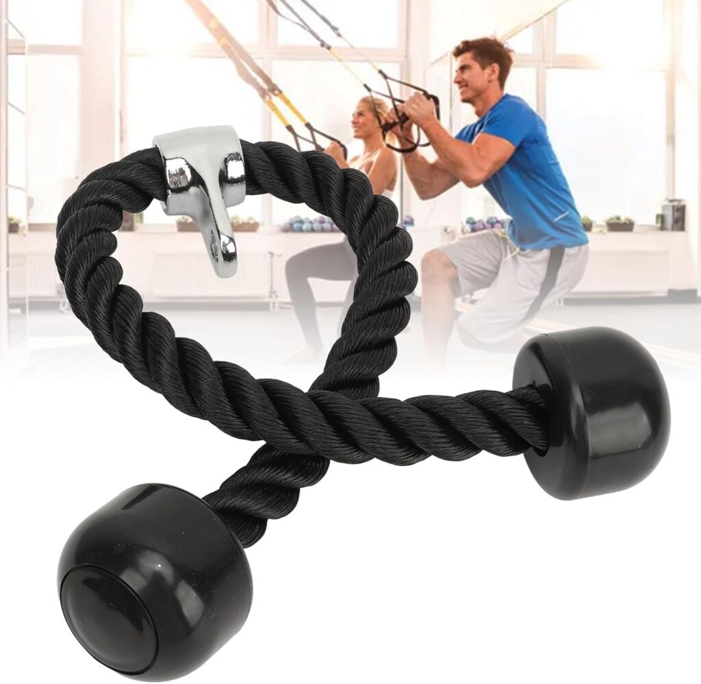 Tricep Rope, Pull Down Cable Attachment Machine Rope - Happy Fitness Kenya