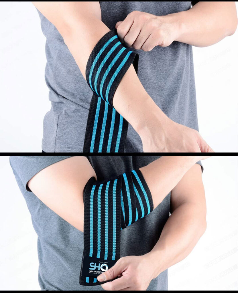 Weight Lifting Elbow Wraps Powerlifting Support - Happy Fitness Kenya