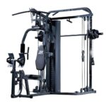 3- station multi Gym Machine with Smith Machine Bar & Cable crossover