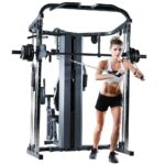 3- station multi Gym Machine with Smith Machine Bar & Cable crossover