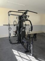 3- station multi Gym Machine with Smith Machine Bar & Cable crossover