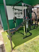 3- station multi Gym Machine with Smith Machine Bar & Cable crossover