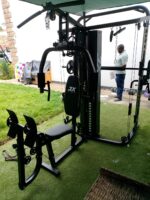 3- station multi Gym Machine with Smith Machine Bar & Cable crossover