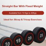 20kg Fixed Olympic Barbell (Straight)