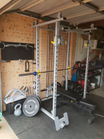 Commercial Power Rack Package - 150kg - Adjustable Bench & 700LB Olympic Bar