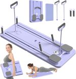 Pilates Reformer Board with Resistance Bands