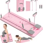 Pilates Reformer Board with Resistance Bands