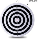 Original Double-Sided Dart Board with Steel Tip Darts — 18 inch