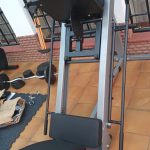 Body solid leg press with a hack squat machine