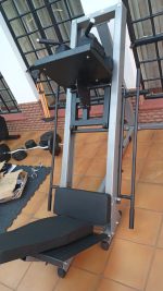 Body solid leg press with a hack squat machine