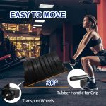 Horizontal Plate and Olympic Bar Rack Organizer