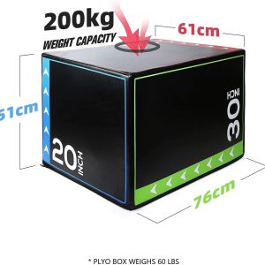 3 in 1 Foam Plyometric Box Jumping Exercise Trainer