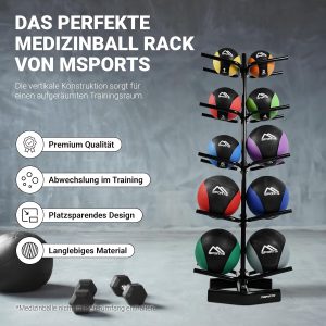 Medicine ball stand for 10 medicine balls