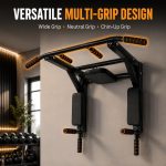 Wall-Mounted Pull-Up and Dip Bar Station